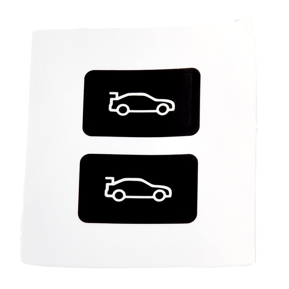 Button Tailgate Cover Sticker for BMW 3 5 7 Series F20 F30 F35 F10 Black Vinyl Overlay Enhanced Light Reflection
