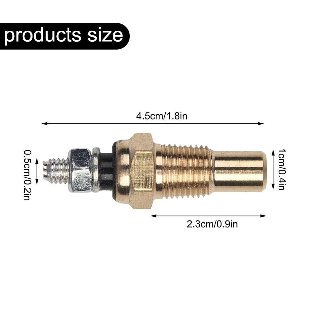 Car Accessories Temp Sensor Oil/Water Unit Water Coolant Oil Temperature Single Connection Sensor 1/8 Npt 4.2Cm