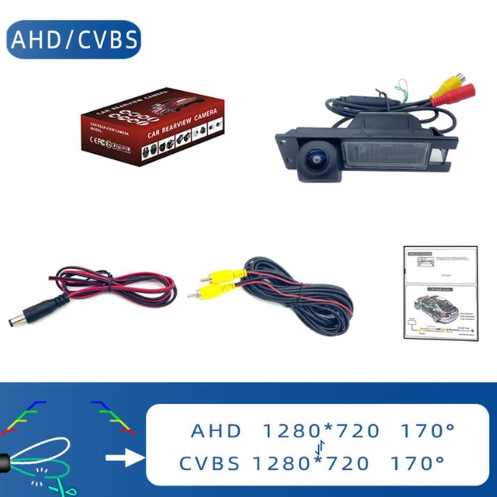 360 Degree Rotatable Reversing Camera 170 Wide Angle Rear View Ahd Cvbs Compatible For Opel Astra H J Corsa D Vectra C Zafira B Buick Regal Black