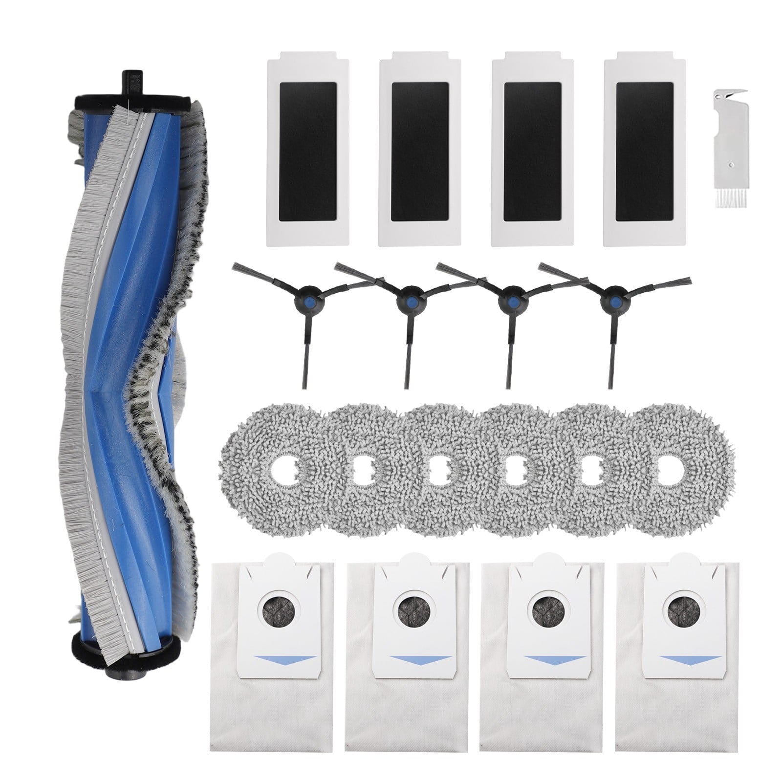 Ecovacs T30S T30S Pro Robot Vacuum Cleaner Replacement Parts Kit With Side Brush Filter Mop Cloth Dust Bag For Home Cleaning Accessories