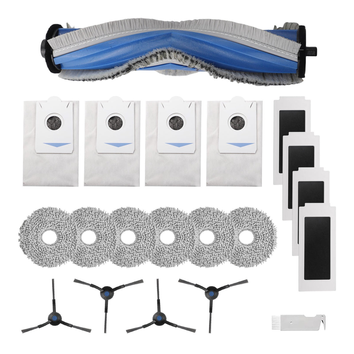 Ecovacs T30S T30S Pro Robot Vacuum Cleaner Replacement Parts Kit With Side Brush Filter Mop Cloth Dust Bag For Home Cleaning Accessories