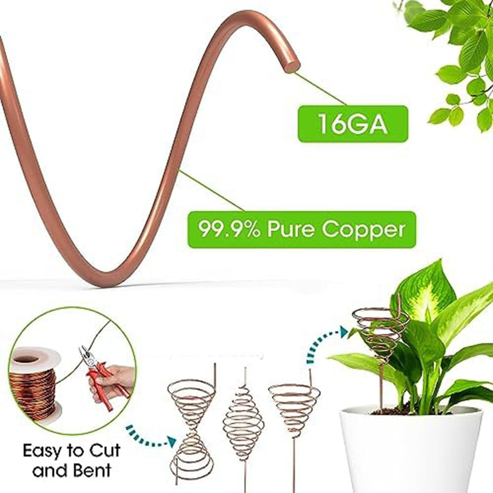 Pure Copper Wire For For Plant Cultivation Gardening Antenna Coil Enhance For Plant Growth With 99% Conductivity Small