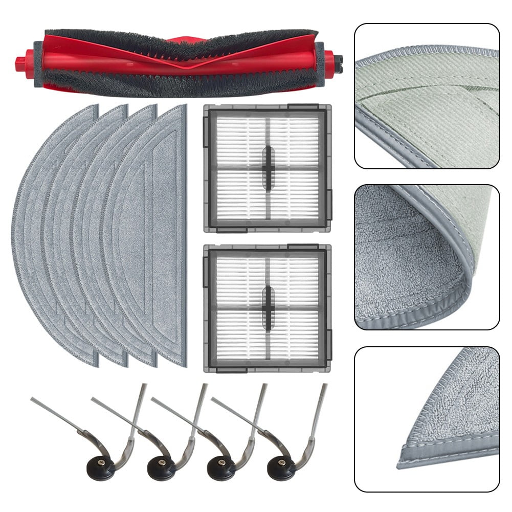 Main Side Brush Filter Mop Cloth Kit For Roborock Q10 S5/Q10 S5+/Q10 VF/Q10 VF+/Q10V/Q10V+ Vacuum Cleaner Tools Spare Parts B