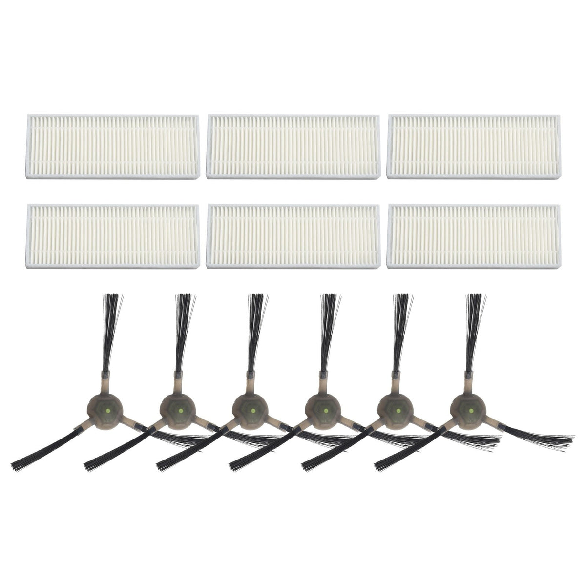 Upgrade Your Cleaning Experience with Replacement Filters and Side Brushes for EICOBOT R20 Robot Vacuum Cleaner
