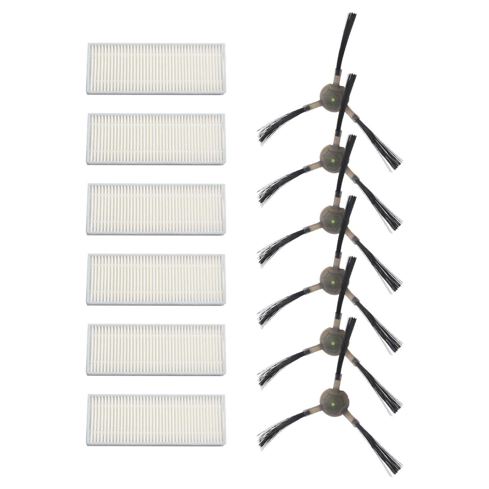 Upgrade Your Cleaning Experience with Replacement Filters and Side Brushes for EICOBOT R20 Robot Vacuum Cleaner