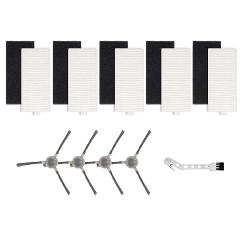 5pcs Filters With 4pcs Side Brush For Lefant M1/M2 Pro Robot Vacuum Cleaner Cleaning Brush Replacement Cleaning Tools Parts