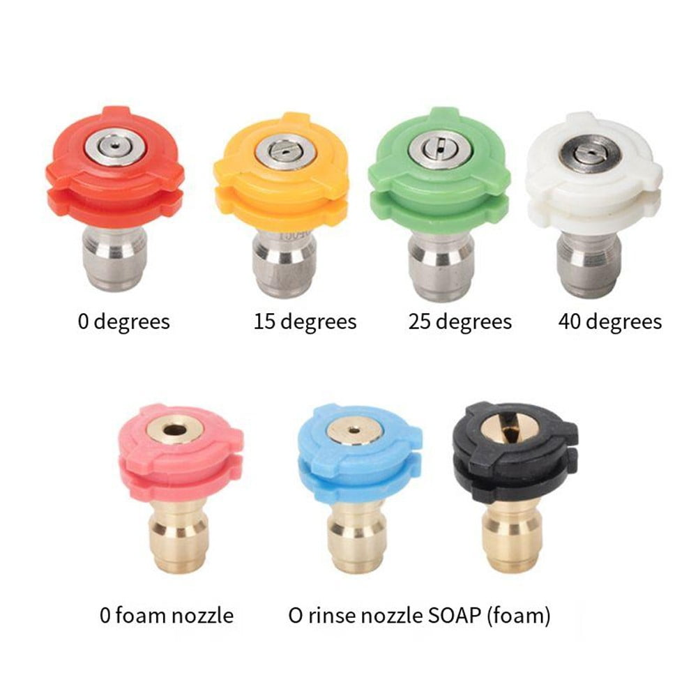 Car Washing Machine 1/4 Nozzle High Pressure Nozzle Fan-Shaped Quick Fittings 2.0 mm