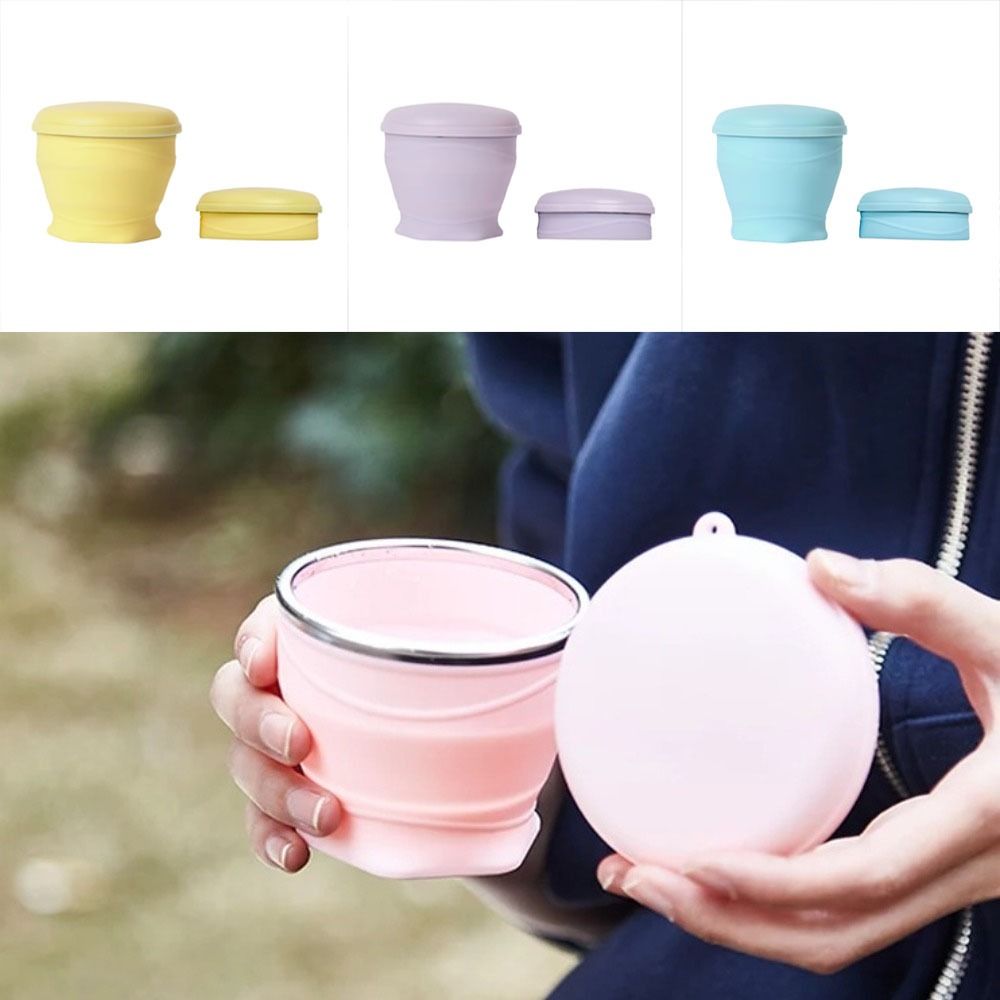 1pcs Water Bottle - Collapsible Cup - Silicone Collapsible Travel Mug, Reusable, Portable, Foldable Design, Outdoor, Hot and Cold Drinks, Hiking, Camping