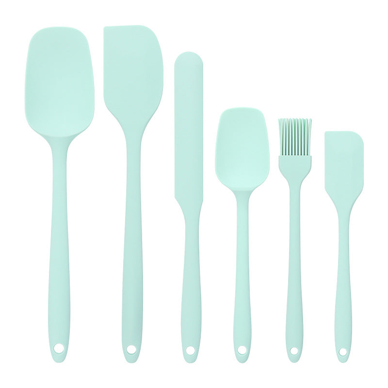 Baking - Silicone Spatulas - Set of 6 Silicone Spatulas, Heat Resistant up to 600°F, Food Safe, BPA Free, Flexible, Suitable for Frying Eggs, Burgers and Pancakes