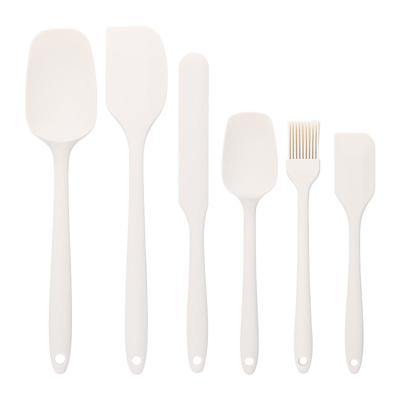Baking - Silicone Spatulas - Set of 6 Silicone Spatulas, Heat Resistant up to 600°F, Food Safe, BPA Free, Flexible, Suitable for Frying Eggs, Burgers and Pancakes