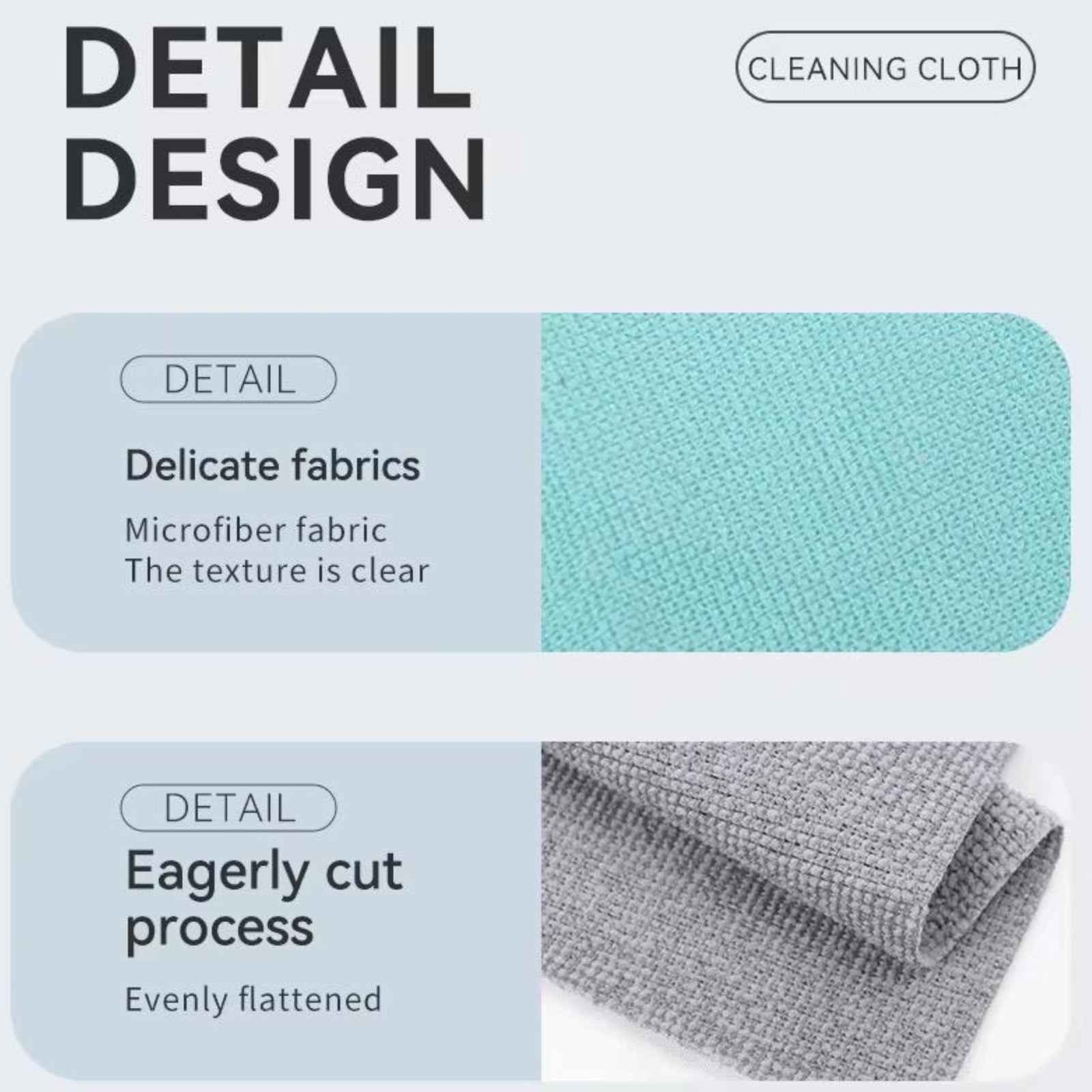 Microfiber Cloths in Dispenser Box - Cleaning Cloths - Miracle Cloths - Dish Cloths - Polishing Cloths - Reusable Cloths - Kitchen Cloths - Car Cleaning - Dust Cloths - Dry and Wet - Washable - Microfiber - Gray - 20 Pieces