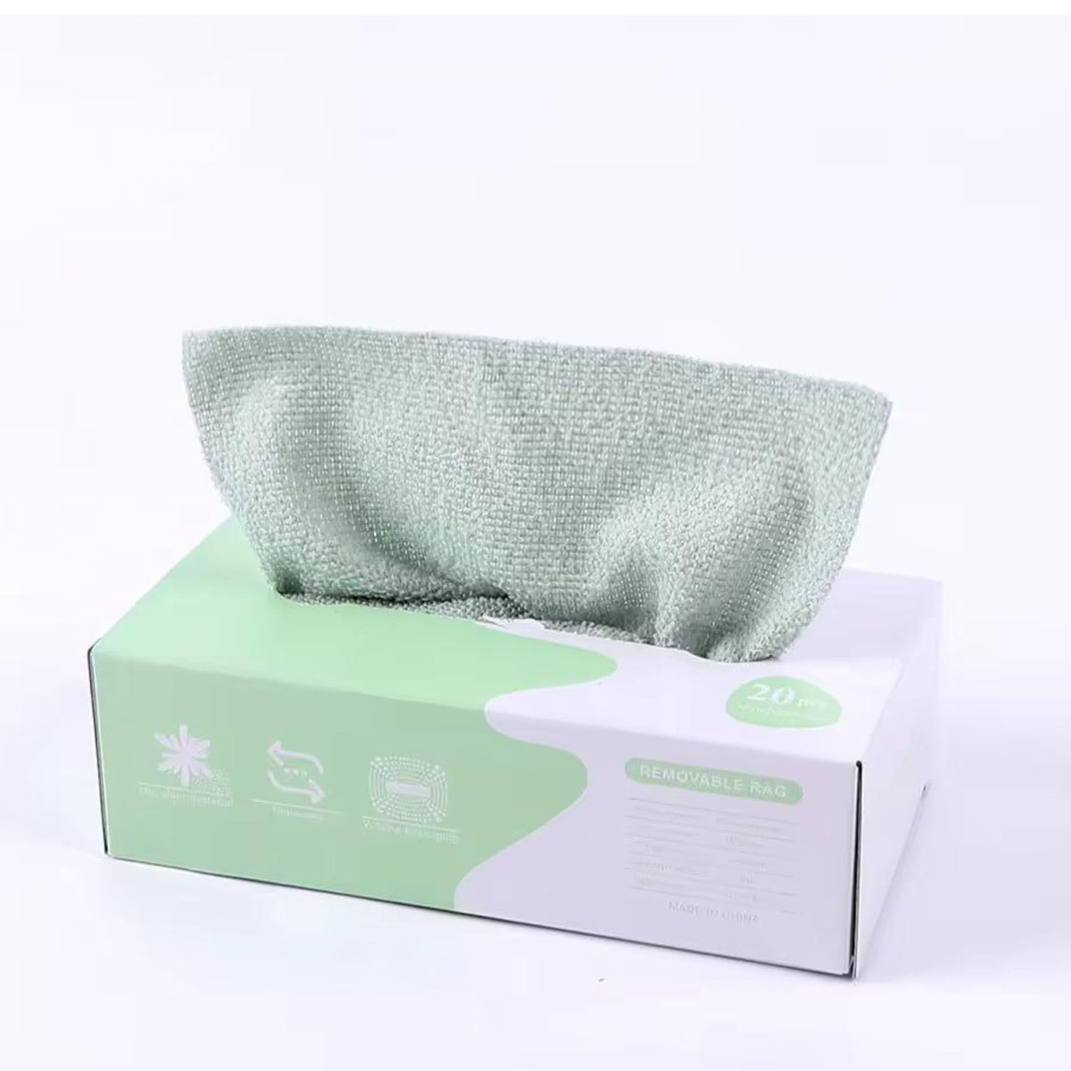 Kitchen paper towel/dishcloth/microfiber cleaning cloths | Lint-free | Reusable for home, kitchen, car | Strong water absorption, washable | No streaks, ideal for dishes, glasses, and countertops (20 pieces)