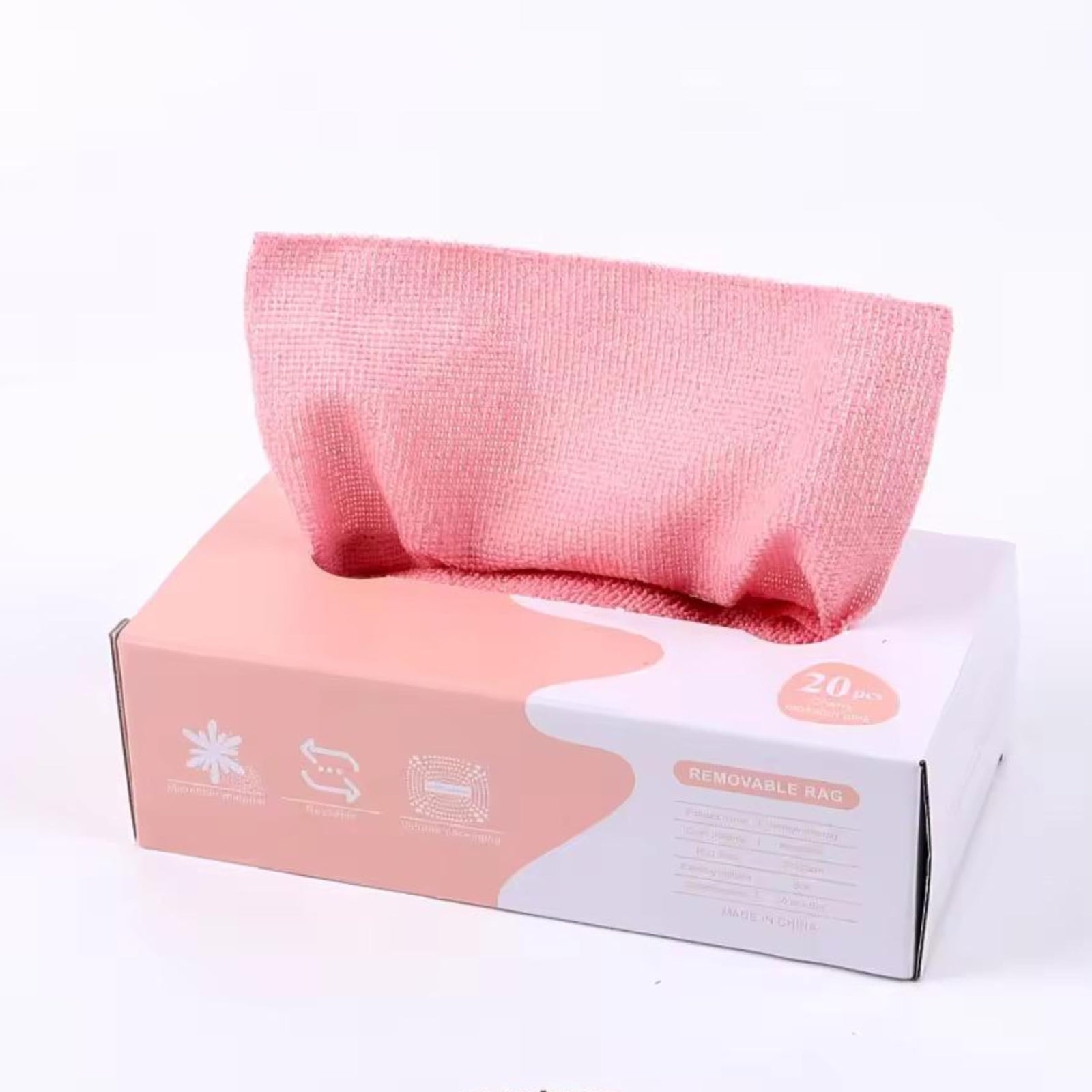 Kitchen paper towel/dishcloth/microfiber cleaning cloths | Lint-free | Reusable for home, kitchen, car | Strong water absorption, washable | No streaks, ideal for dishes, glasses, and countertops (20 pieces)