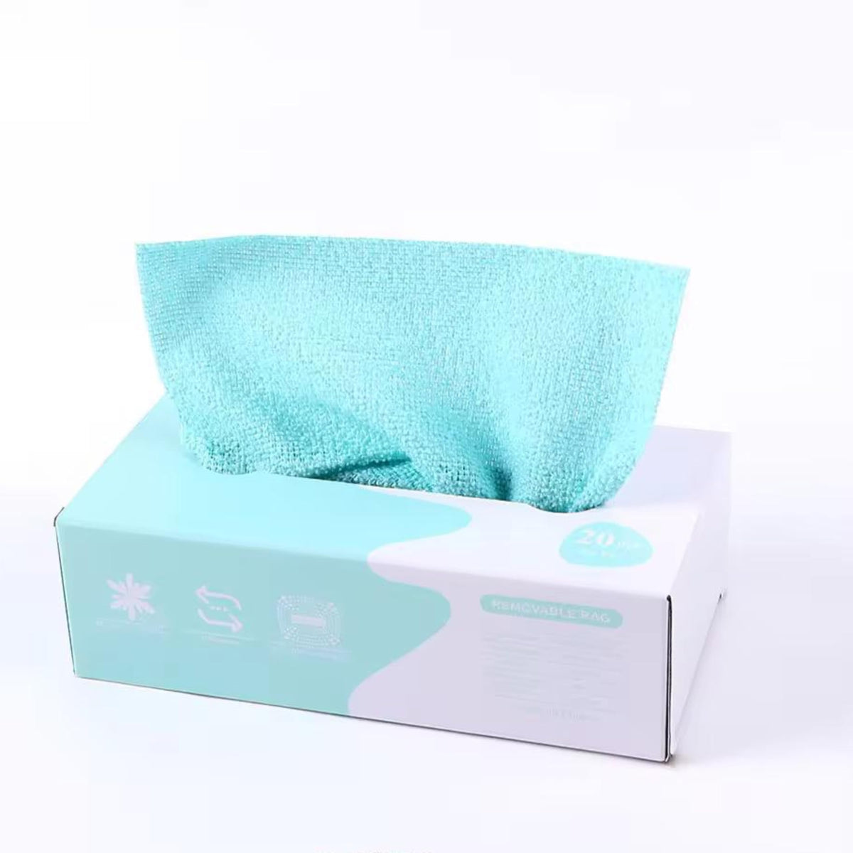 Kitchen paper towel/dishcloth/microfiber cleaning cloths | Lint-free | Reusable for home, kitchen, car | Strong water absorption, washable | No streaks, ideal for dishes, glasses, and countertops (20 pieces)