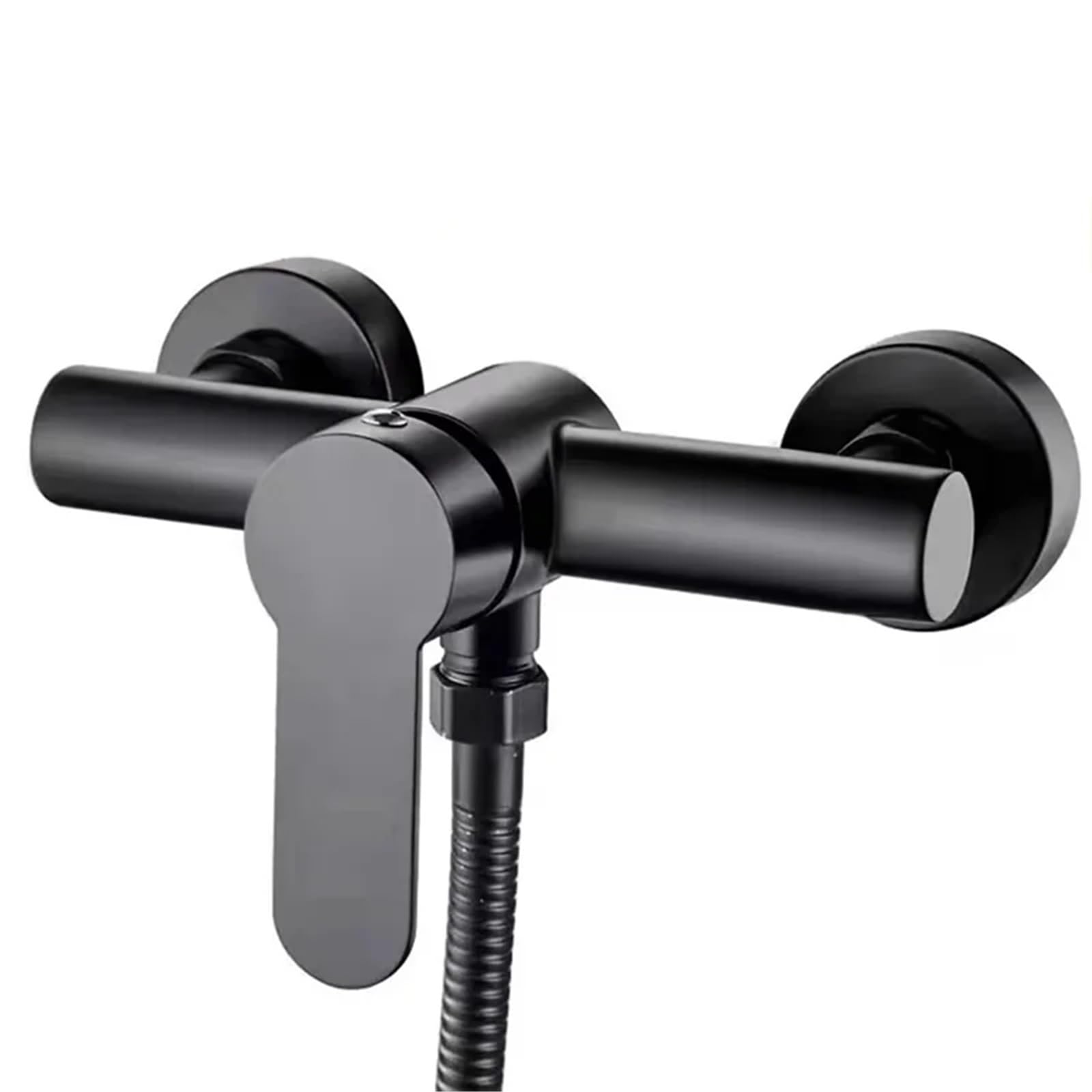 Shower tap - Shower mixer - Matte black - Bathroom tap - Surface-mounted - Single lever mixer - Shower tap - Sanitary - Bathroom accessories - Shower mixer - Modern design - Black - 1 piece