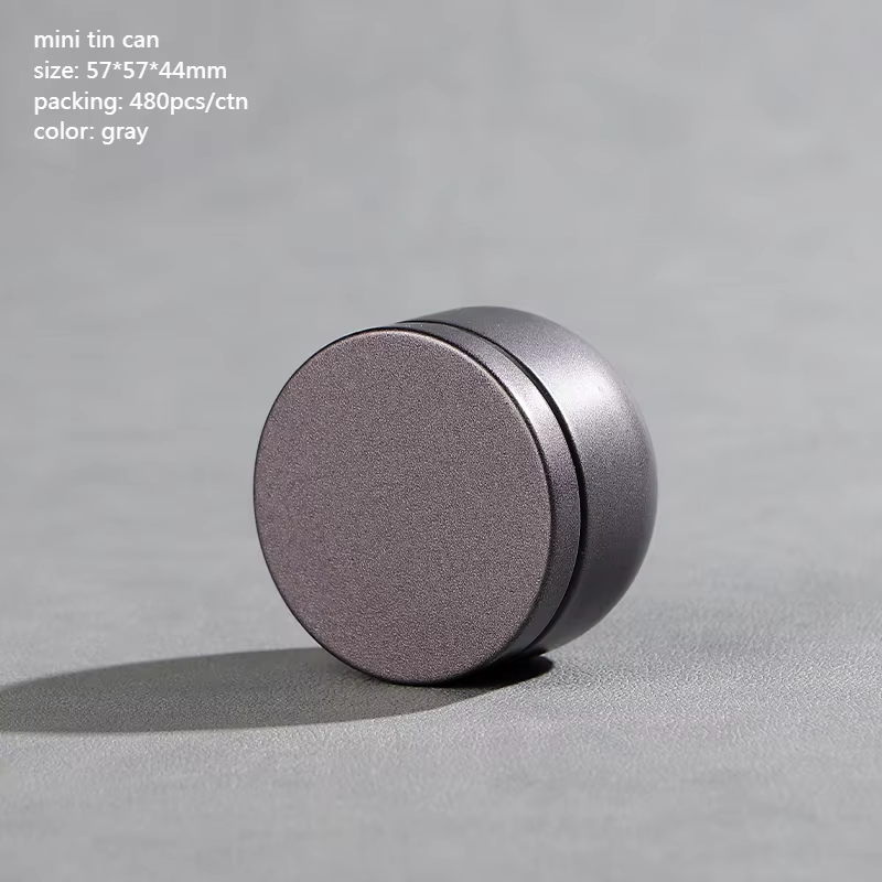 Tea Box - Portable Mini Tea Caddy, Large Tea Storage Container, Small Round Tin Coffee Caddy