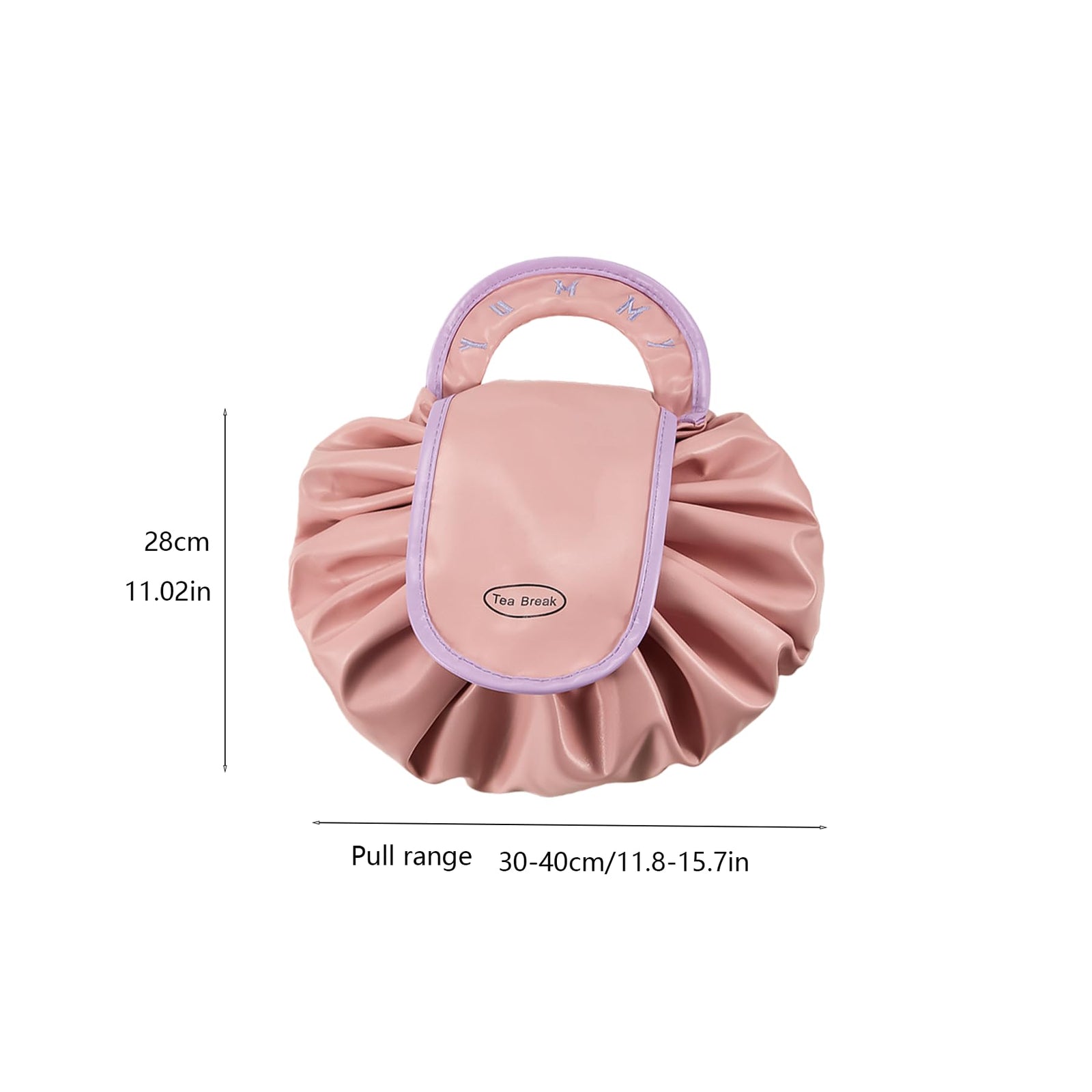 Make up bag-Portable Cosmetic Bag-Large Capacity Organizer-With Drawstring & Handle-Waterproof Toiletry Bag-Suitable for Gym-Beach-Business Trips