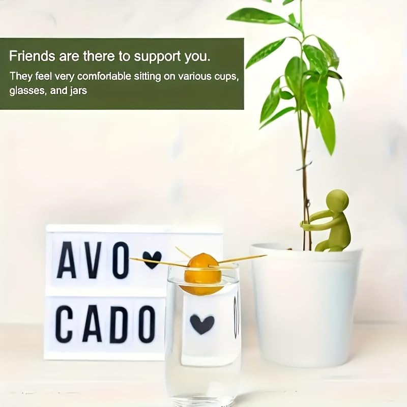 Plant Clamps - Flower Support - Plant Support - Vase Decoration - Stem Holder - Plant Clips - Climbing Aid Plants - Flower Holder - Funny Figurines - Houseplant Accessories - Flower Arranging - Cut Flowers - Green - Set of Plant Ties - 3 pieces