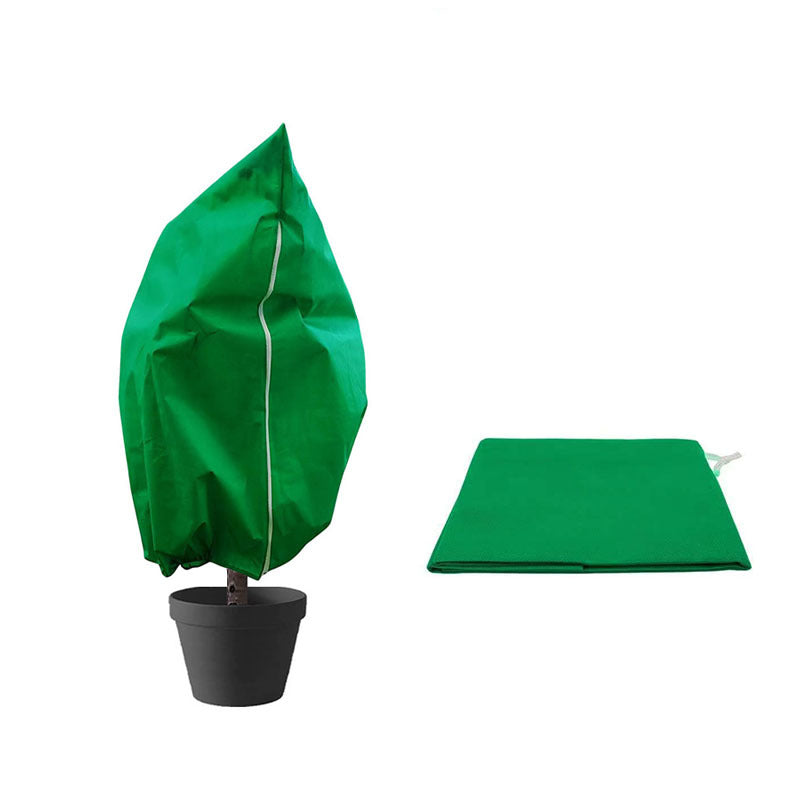 Winter Plant Cover - Protective Cover - Frost Protection - Plant Cover - Fleece - Olive Tree Cover - Palm Tree Protection - With Zipper and Drawstring - Breathable Material - Winter Protection - Cold Resistant - Garden Plants - Green - Frost Cover - 1 Pie