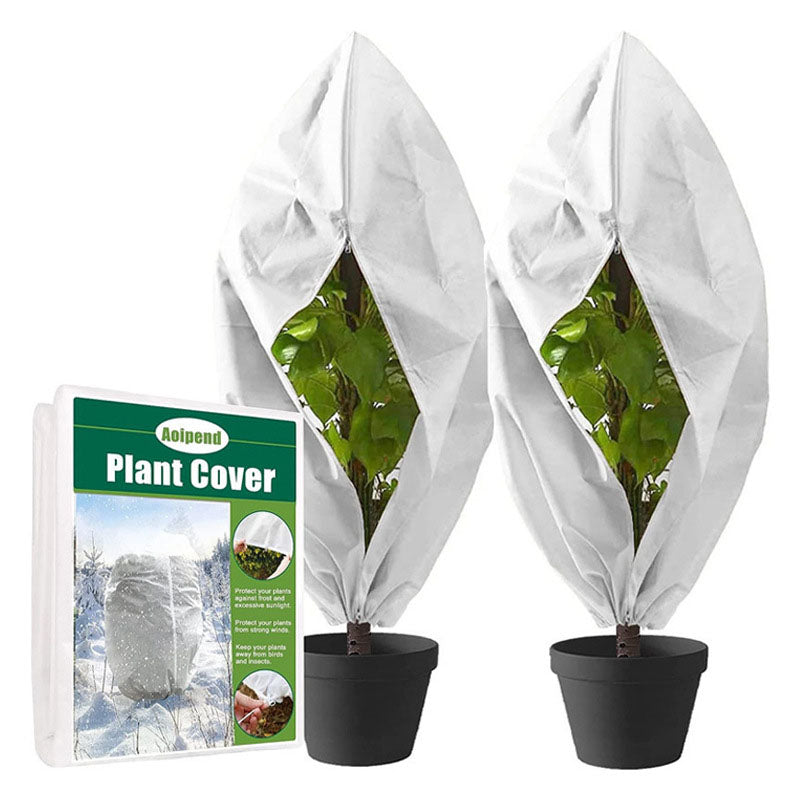 Winter Plant Cover - Protective Cover - Frost Protection - Plant Cover - Fleece - Olive Tree Cover - Palm Tree Protection - With Zipper and Drawstring - Breathable Material - Winter Protection - Cold Resistant - Garden Plants - Green - Frost Cover - 1 Pie