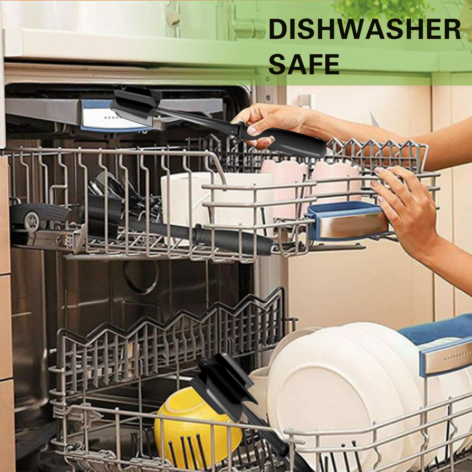 Minced Meat Ruller - Potato Masher - Meat Masher - Mashed Potatoes - Meat Chopper - Kitchen Utensils - Vegetable Masher - Hamburger Chopper - Mashed Potato Masher - Kitchen Tools - Meat Chopper - Heat Resistant - Spatula - Black - 1 Piece