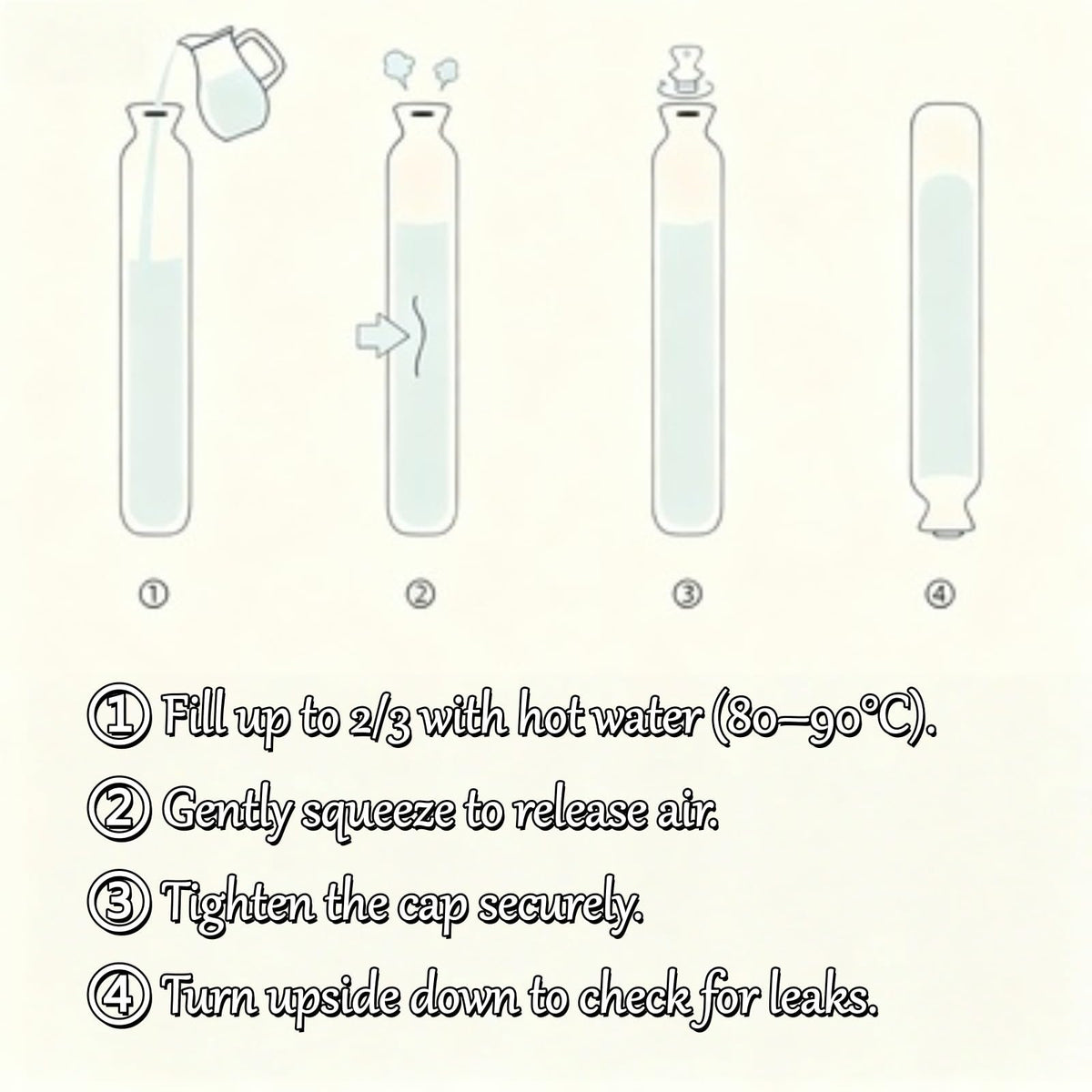 Long Hot Water Bottle - Hot Water Bottle - Hot Water Bottle with Cover - Neck Hot Bottle - Shoulder Hot Bottle - XXL Hot Bottle - Soft Hot Bottle - Bed Hot Bottle - Body Hot Bottle - Heating Bottle - Faux Fur - Imitation Fur - Winter Accessories - Gift fo