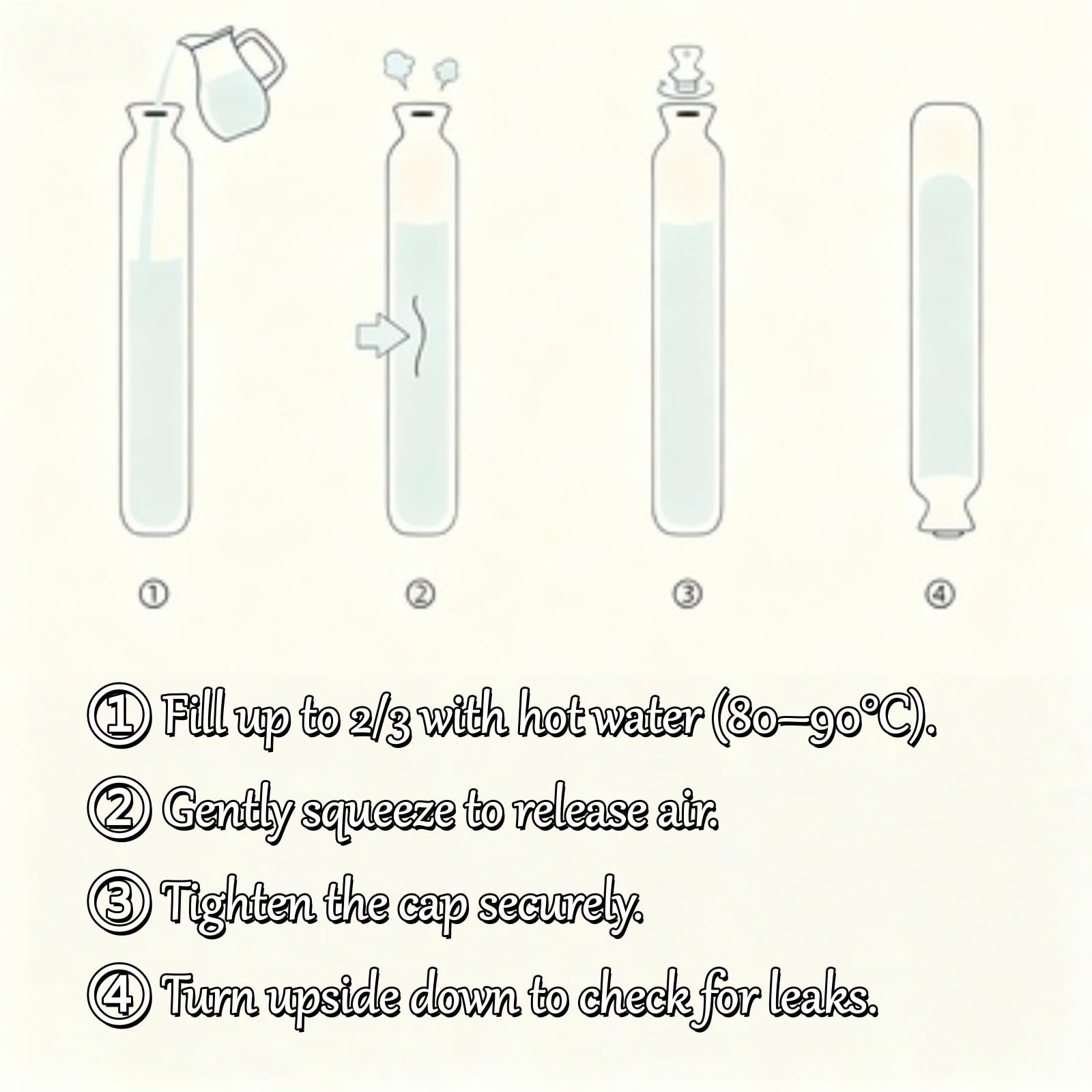 Long Hot Water Bottle - Hot Water Bottle - Hot Water Bottle with Cover - Neck Hot Bottle - Shoulder Hot Bottle - XXL Hot Bottle - Soft Hot Bottle - Bed Hot Bottle - Body Hot Bottle - Heating Bottle - Faux Fur - Imitation Fur - Winter Accessories - Gift fo