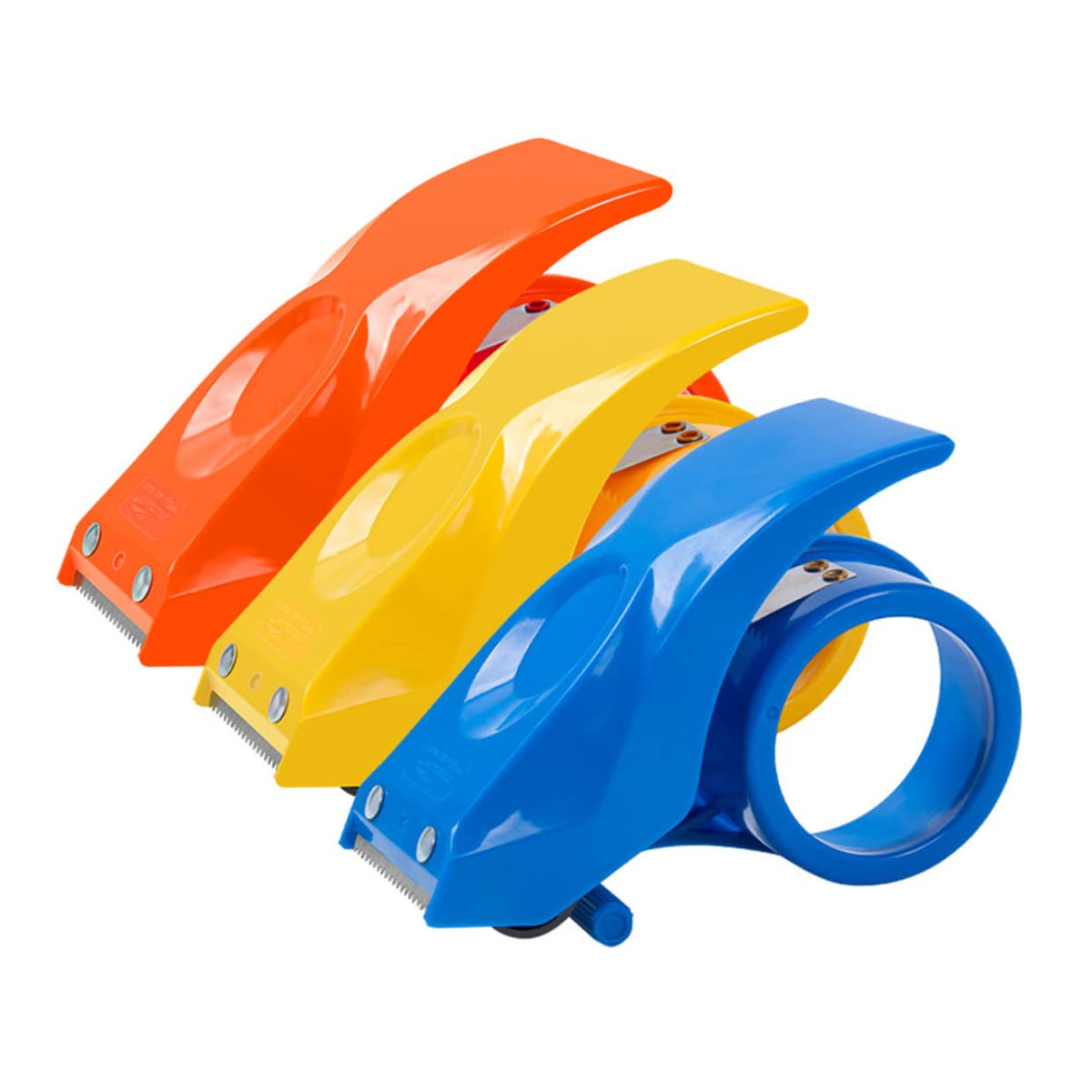 Tape Dispenser - Tape Dispenser - Tape Roller - Tape Roller - Office Supplies - Desk Accessories - Packaging Material - Packaging Tape Holder - Hand Dispenser - Tape Dispenser - Moving - Packing - Office Supplies - Multicolor - 3 Pieces