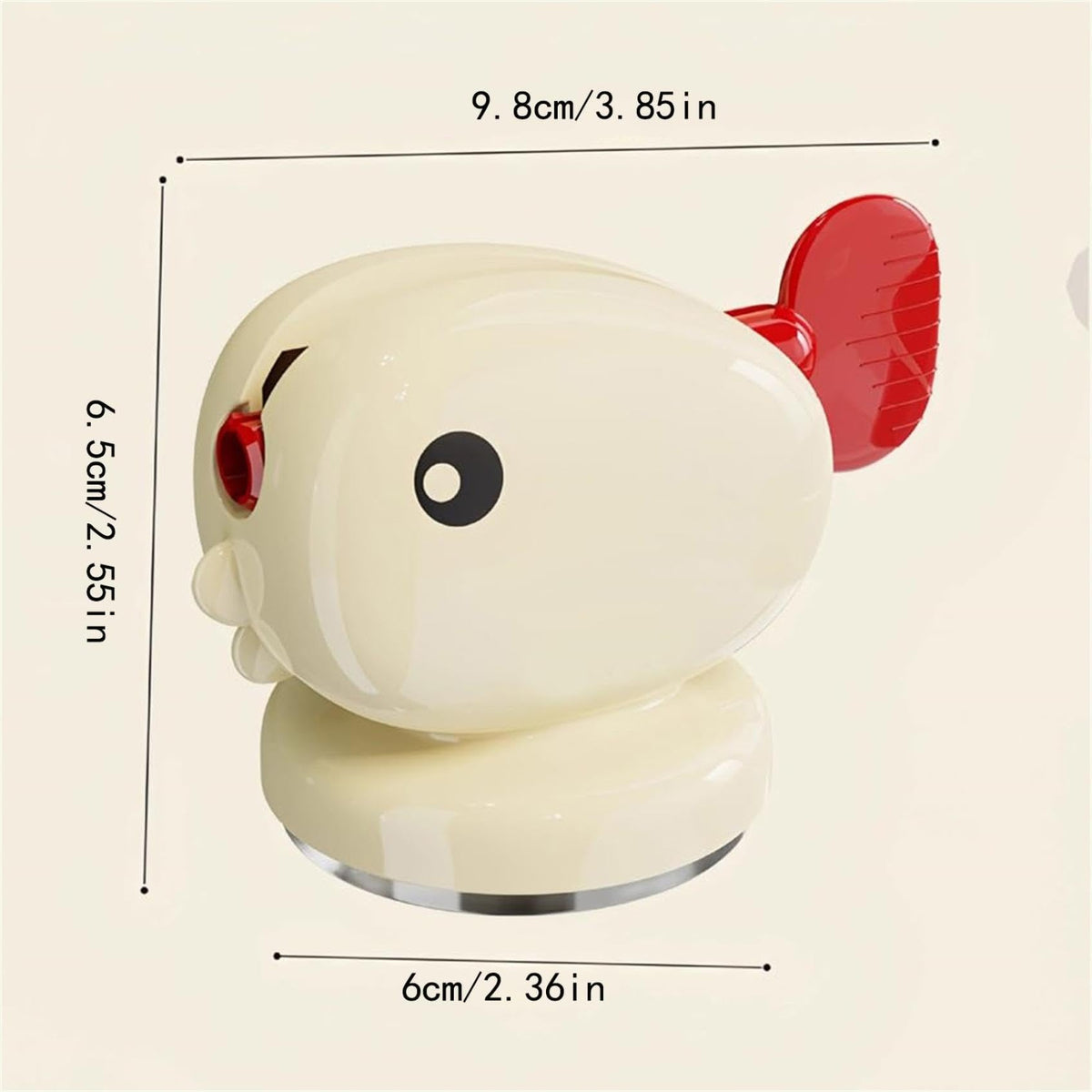 Toothpaste Squeezer - Tube Squeezer - Tube Roller - Toothpaste Holder - Tube Squeezer - Bathroom Accessories - Tube Press - Toothpaste Dispenser - Squeezer - Fish - Children - Bathroom Gadgets - Tube Key - Beige - 1 Piece