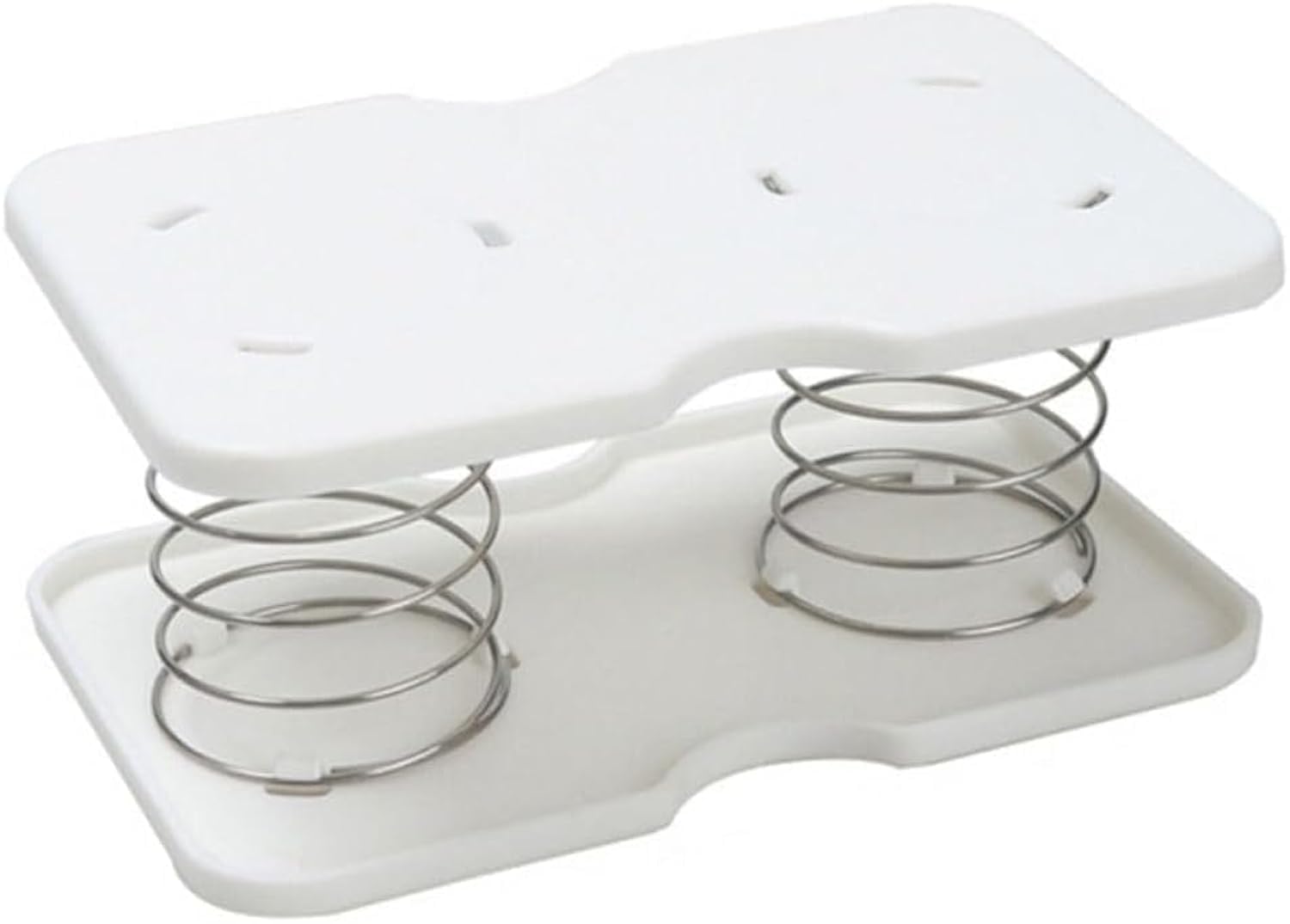 Tissue Box Spring - Tissue Holder - Tissue Box Lift - Tissue Box Base Support - Tissue Dispenser - Spring Holder - Napkin Holder - Tissue Storage Box - Bathroom Organizer - Toilet Accessories - Kitchen Gadget - White - 1 Piece