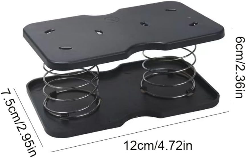 Tissue Box Spring - Tissue Holder - Tissue Box Lift - Tissue Box Base Support - Tissue Dispenser - Spring Holder - Napkin Holder - Tissue Storage Box - Bathroom Organizer - Toilet Accessories - Kitchen Gadget - White - 1 Piece