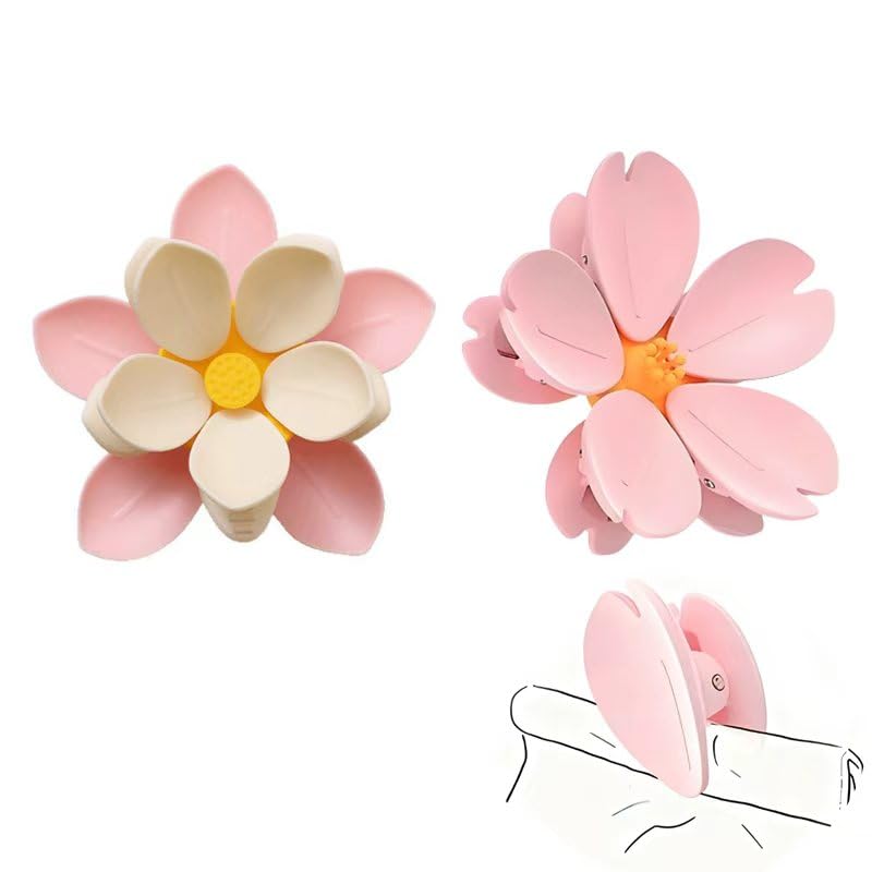 Fridge Magnets - Magnetic Clips - Cherry Blossom - Whiteboard Magnets - Closure Clips - Food Clips - Memo Holder - Flower Decoration - Kitchen Accessories - Pocket Clips - Office Supplies - Blackboard Magnets - Pink - 1 Piece