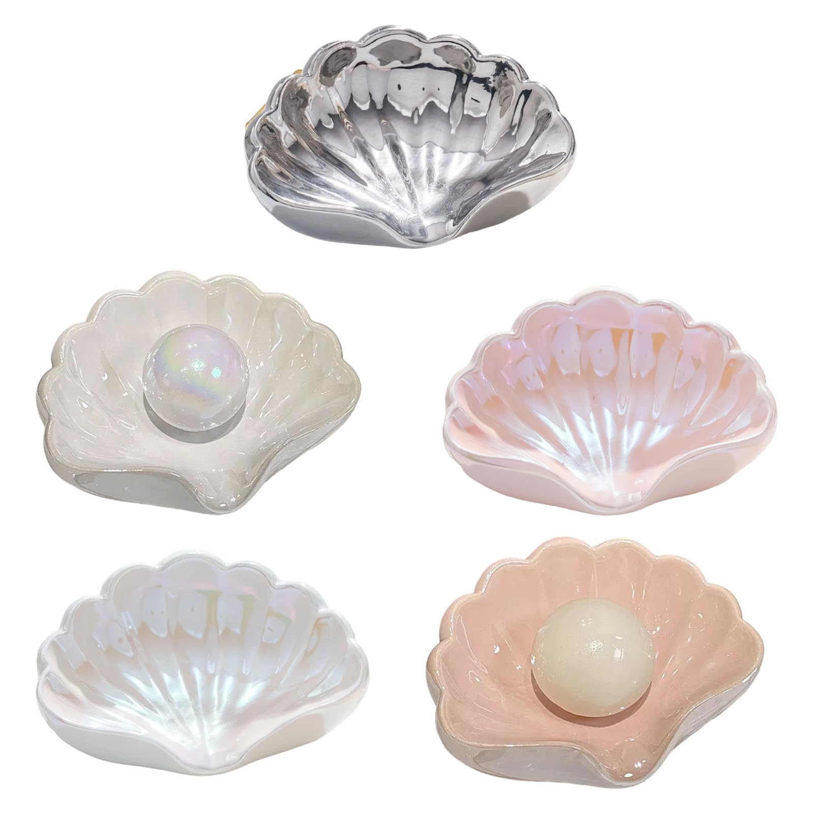 Soap Dish Shell - Soap Holder - Soap Dish - Bathroom Accessories - Jewelry Dish - Toilet Furnishings - Storage Dish - Home Decoration - Key Tray - Make Up Sponge Holder - Luxury Bathroom Interior - Gift Tip - Mother of Pearl White - 1 Piece