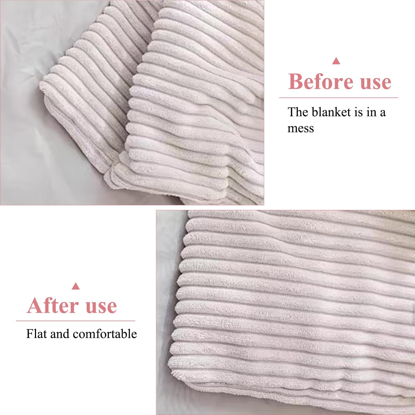 Duvet Clips - Duvet Clamps - Needle-Free Duvet Holders - Duvet Cover Clips - Sheet Clips - Anti-Slip - Bedding Accessories - Curtain Clips - Blanket Clips - Fastening Clips - Bedroom Gadgets - Home Accessories - White - 20 Pairs