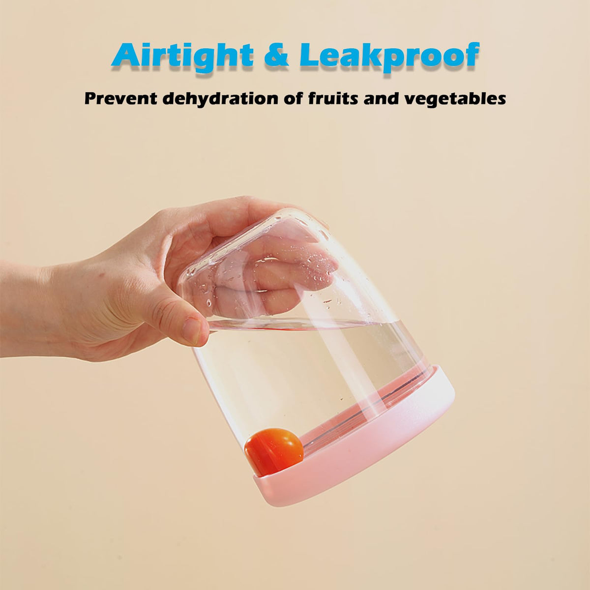 Fruit bowl to go - Lunch cup with fork - Yogurt cup - Salad cup - Storage container with colander - Snack box - School cup - Fruit pot - Take-away cup - On the road - Picnic - Kitchen accessories - Yellow - 1 piece