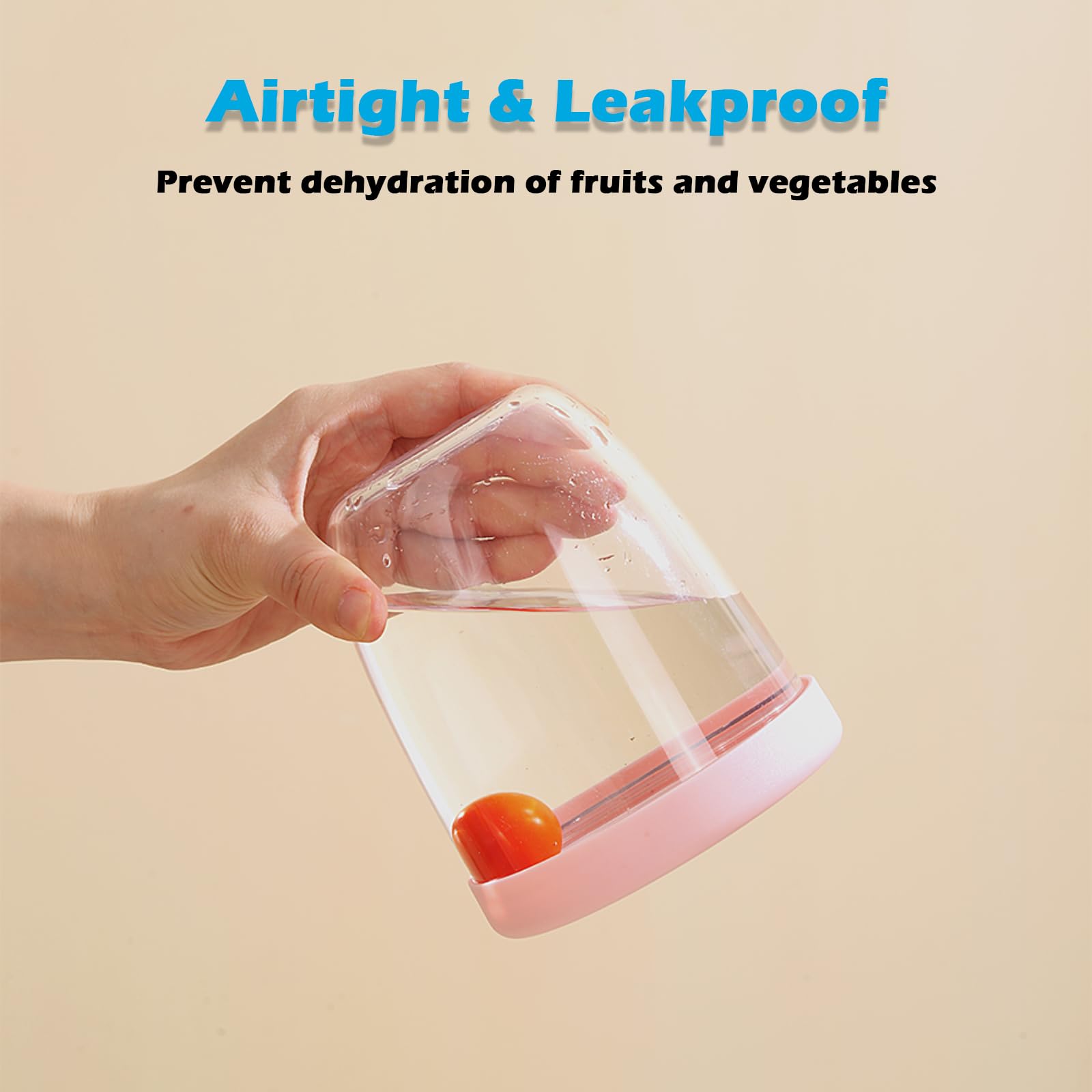 Fruit bowl to go - Lunch cup with fork - Yogurt cup - Salad cup - Storage container with colander - Snack box - School cup - Fruit pot - Take-away cup - On the road - Picnic - Kitchen accessories - Yellow - 1 piece