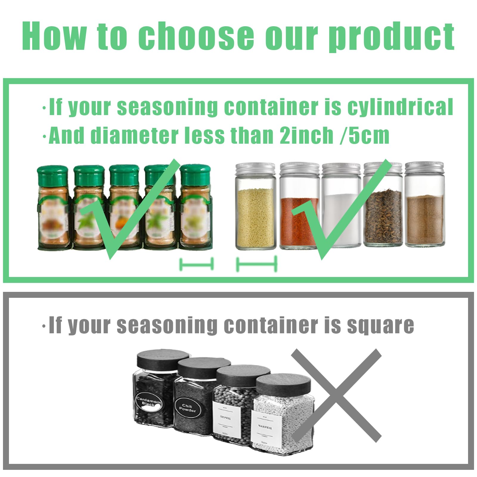 Spice Rack - Bathroom Rack - Kitchen Organizer - Shower Gel Holder - Spice Holder - Shampoo Holder - Bathroom Accessories - Spice Rack - Kitchen Cabinet Organizer - Storage Rack - Hanging System - Self-Adhesive No Drilling - White - 2 Pieces