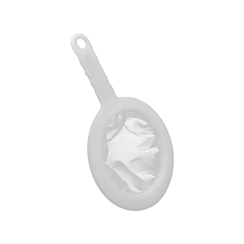 Sieve - Fine sieve - Soy milk sieve - Juicer sieve - Filter - With handle - Kitchen - Ladle - filtering coffee, juice, oil, soy milk - white - 3 pieces