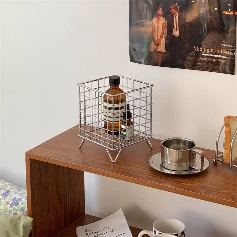 Storage boxes - Storage bins - Desk organizer - Organizer - Storage basket - Storage box - Desk accessories - Desk organizer pen tray - Desk organizer pen tray - Stainless steel - Silver - 2 pieces
