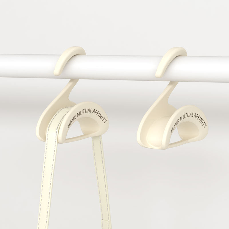 Bag Hanger - Wardrobe Organizer - Handbag Hanger - Clothes Hangers - Bag Storage - Coat Rack - Wardrobe Accessories - Shoulder Bag Holder - Bag Rack - Handbag Organizer - White - 5 pieces