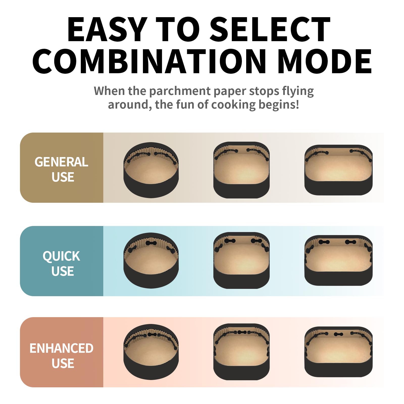 Airfryer Accessories - Magnetic Clips - Baking Paper Holder - Airfryer Weights - Hot Air Fryer Accessories - Silicone Fastener - Heat Resistant - Inserts Stopper - Round - Black - 4 pieces