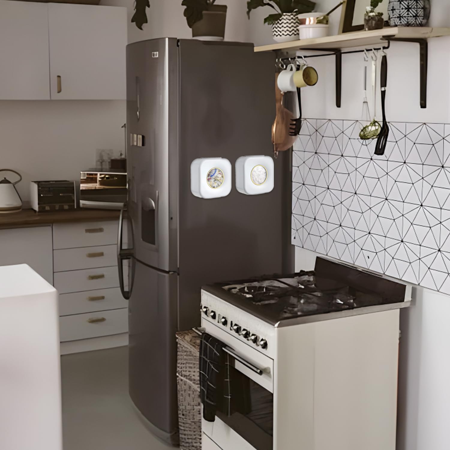 Cling film dispenser - Plastic bag holder - Kitchen organizer - Covers - Storage box - Foil holder - Wall mount - Cling film bags - Kitchen accessories - Dispenser - Storage container - Organizer - Storage - white - 1 piece