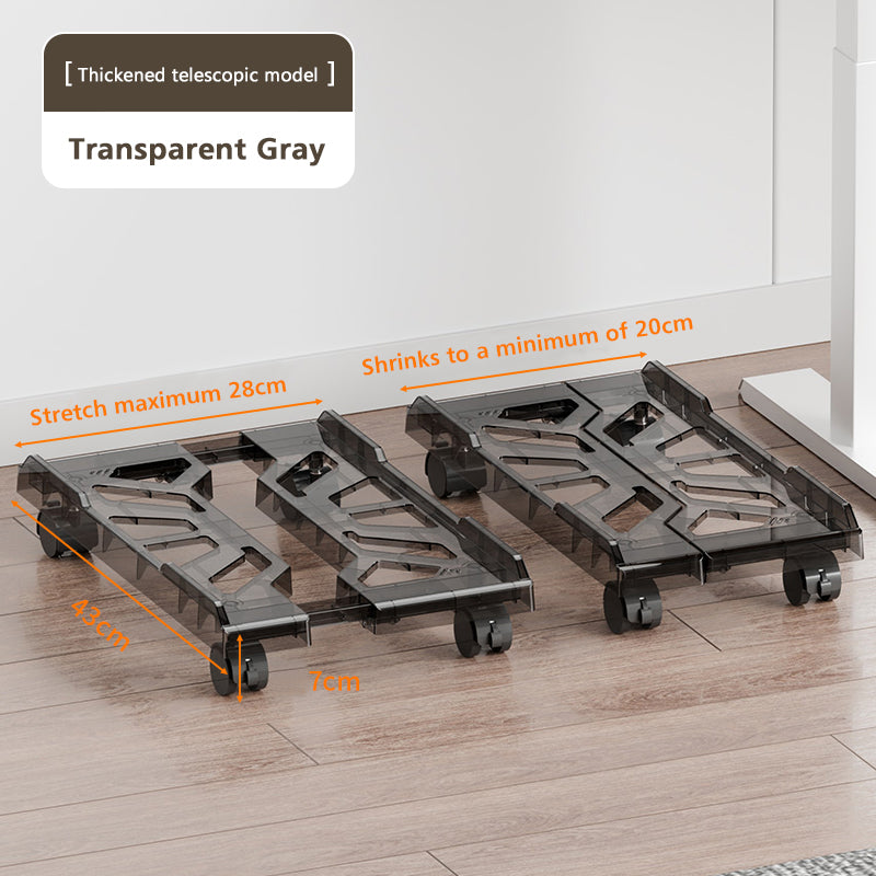 PC Stand with Wheels - Computer Holder - CPU Trolley - Mobile - PC Cart - Desktop Stand - Computer Case Holder - Gaming Setup - Office Supplies - Floor Stand - Computer Accessories - Adjustable Width - Black - 1 Piece