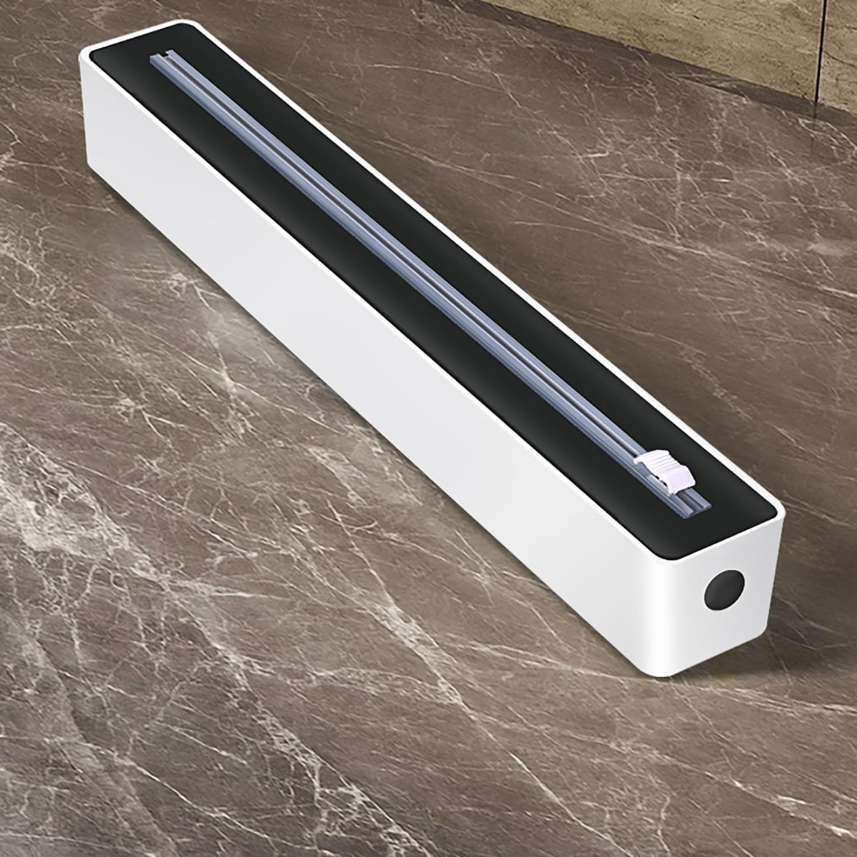 Foil Cutter - Magnetic Cling Film Dispenser - Aluminum Foil Holder - Foil Cutter - Fridge Organizer - Kitchen Drawer Organizer - Paper Towel Holder - Wrapping Paper Cutter - Refillable Foil Holder - Kitchen Gadgets - Safe - White - 1 Piece