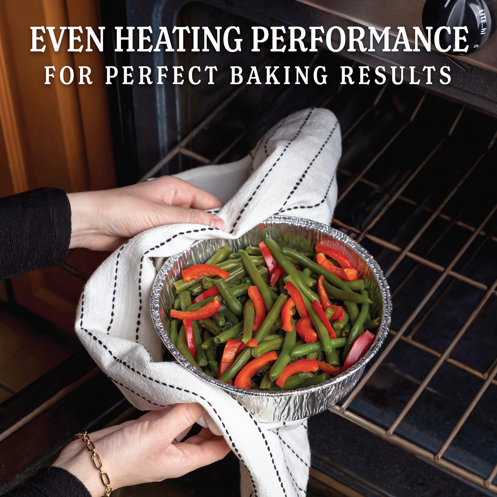 Aluminum Trays - Large Oven Dishes - Airfryer Trays XXL - Aluminum Bowls - Disposable Trays - BBQ Drip Trays - Grill Accessories - Round Baking Pans - Heat Resistant - Catering Trays - Food Containers - Serving Trays - Sturdy - Silver - 50 Pieces