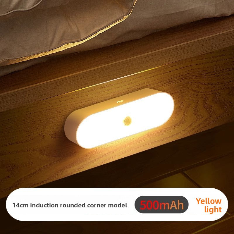 Closet Lighting - Night Light with Motion Sensor - LED Lamp - Kitchen Lighting - Stair Lighting - Wireless - Wardrobe Lighting - Indoor Wall Lamp - Bedside Lamp - Bedroom Accessories - Magnetic - Warm White Light - White - 1 Piece