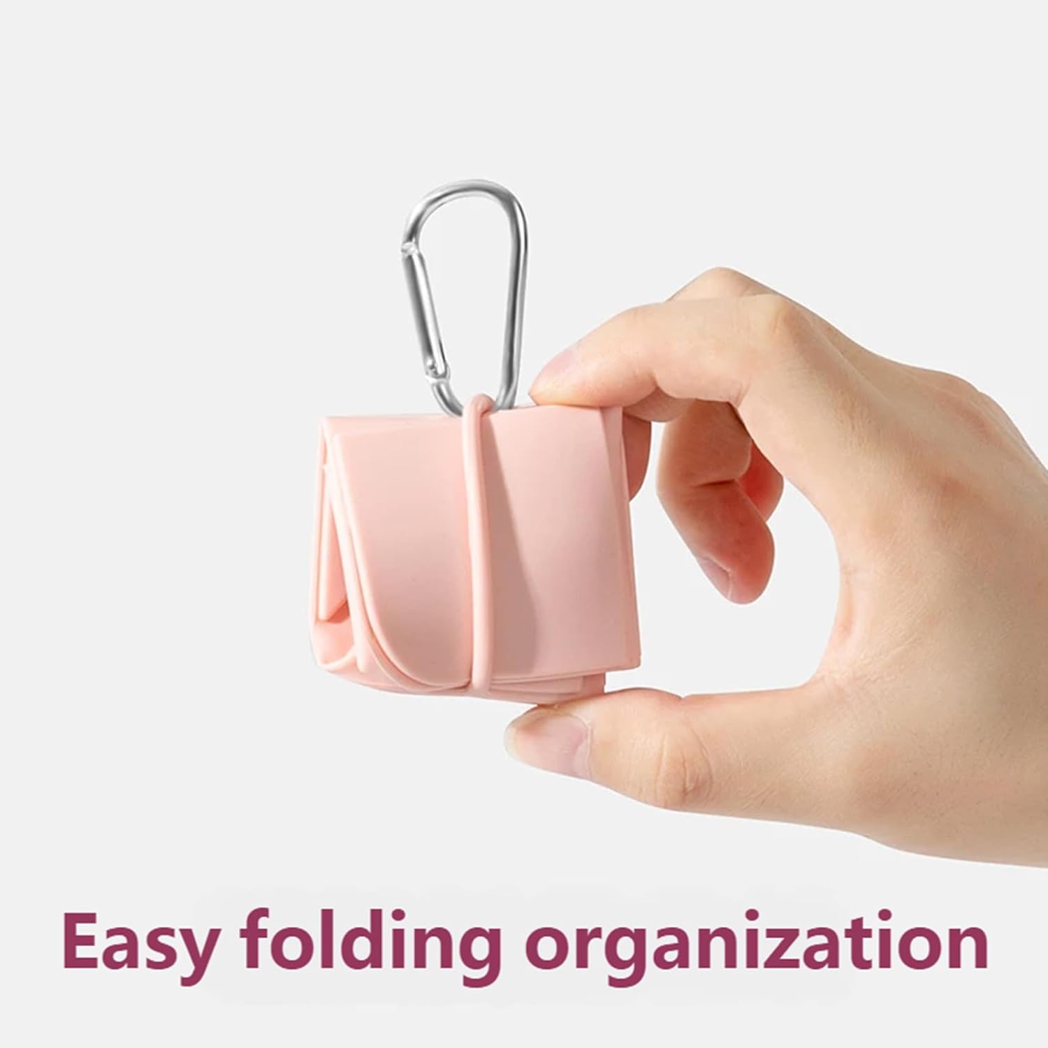 Foldable Dog Food Bowl - Dog Drinking Bowl - Dog Bowl - Travel Bowl - Water Bowl - Food Bowl - Dog Supplies - Hiking - Camping - On the Go - Silicone Bowl - Portable Food Bowl - Dog Accessories - Light Green - 1 Piece