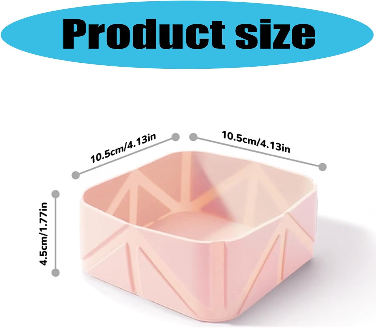Foldable Dog Food Bowl - Dog Drinking Bowl - Dog Bowl - Travel Bowl - Water Bowl - Food Bowl - Dog Supplies - Hiking - Camping - On the Go - Silicone Bowl - Portable Food Bowl - Dog Accessories - Light Pink - 1 Piece