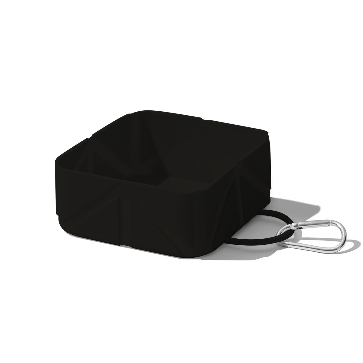 Foldable Dog Food Bowl - Dog Drinking Bowl - Dog Bowl - Travel Bowl - Water Bowl - Food Bowl - Dog Supplies - Hiking - Camping - On the Go - Silicone Bowl - Portable Food Bowl - Dog Accessories - Black - 1 Piece