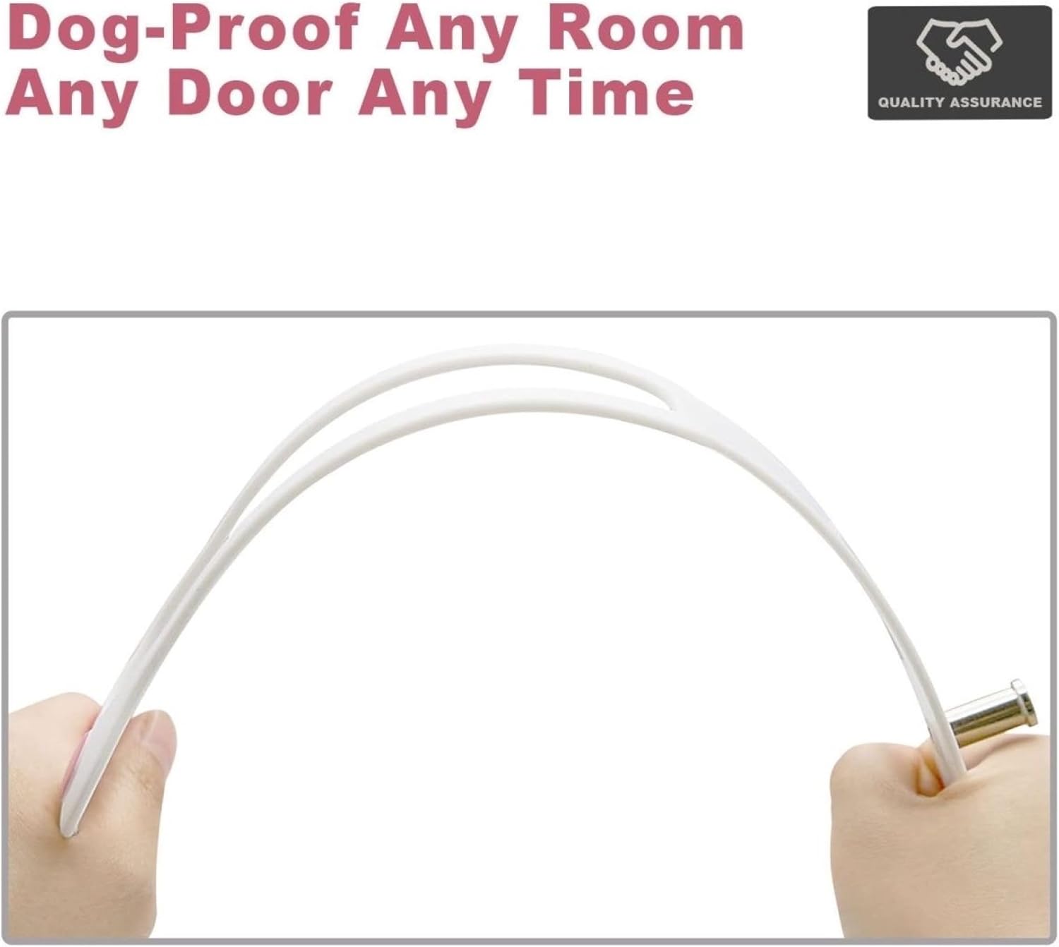 Door Stopper - Door Holder - Door Holder - Dog Barrier - Cat Flap Alternative - Door Stop - Door Catch - Door Hook - Ventilation - Pet Accessories - Door Security - Adjustable - Cat Paw - White - 2 pieces